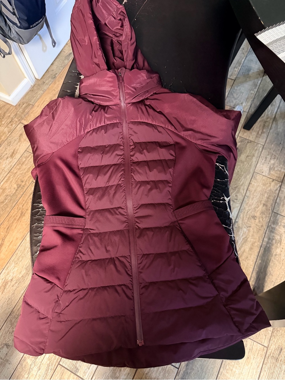 lululemon athletica Hooded Puffer Vest - Burgundy